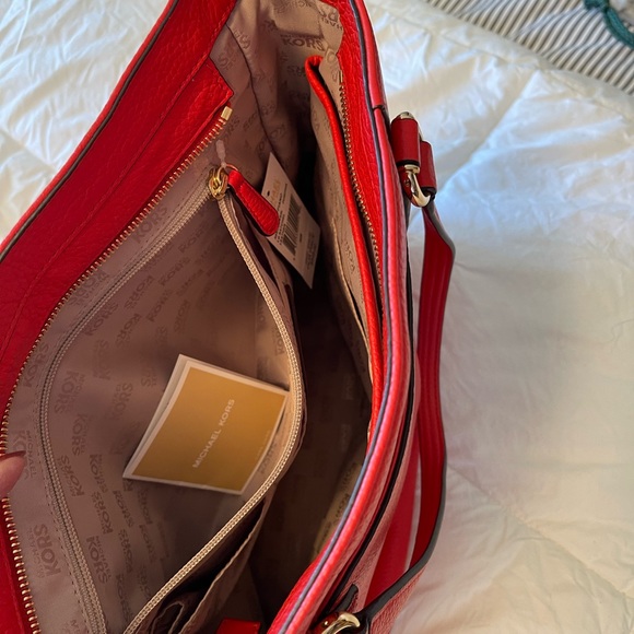 NWT Michael Kors tote, red - Picture 8 of 10